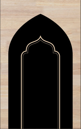 Padded Prayer Mat in Black