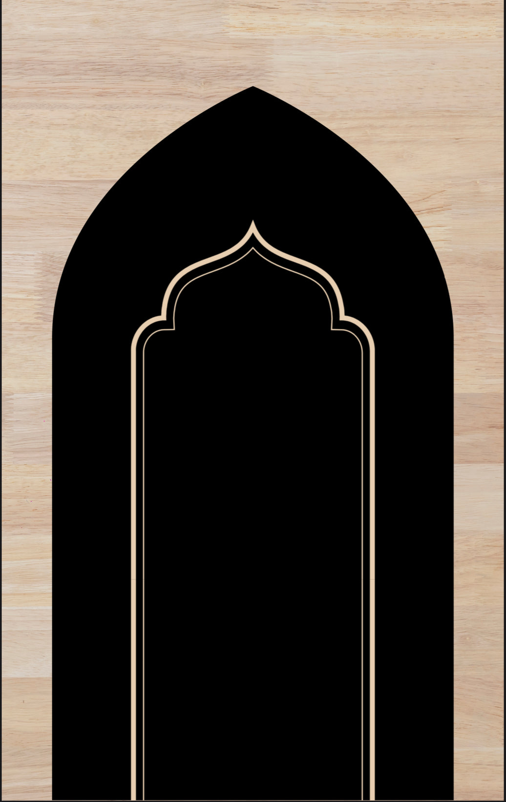 Padded Prayer Mat in Black