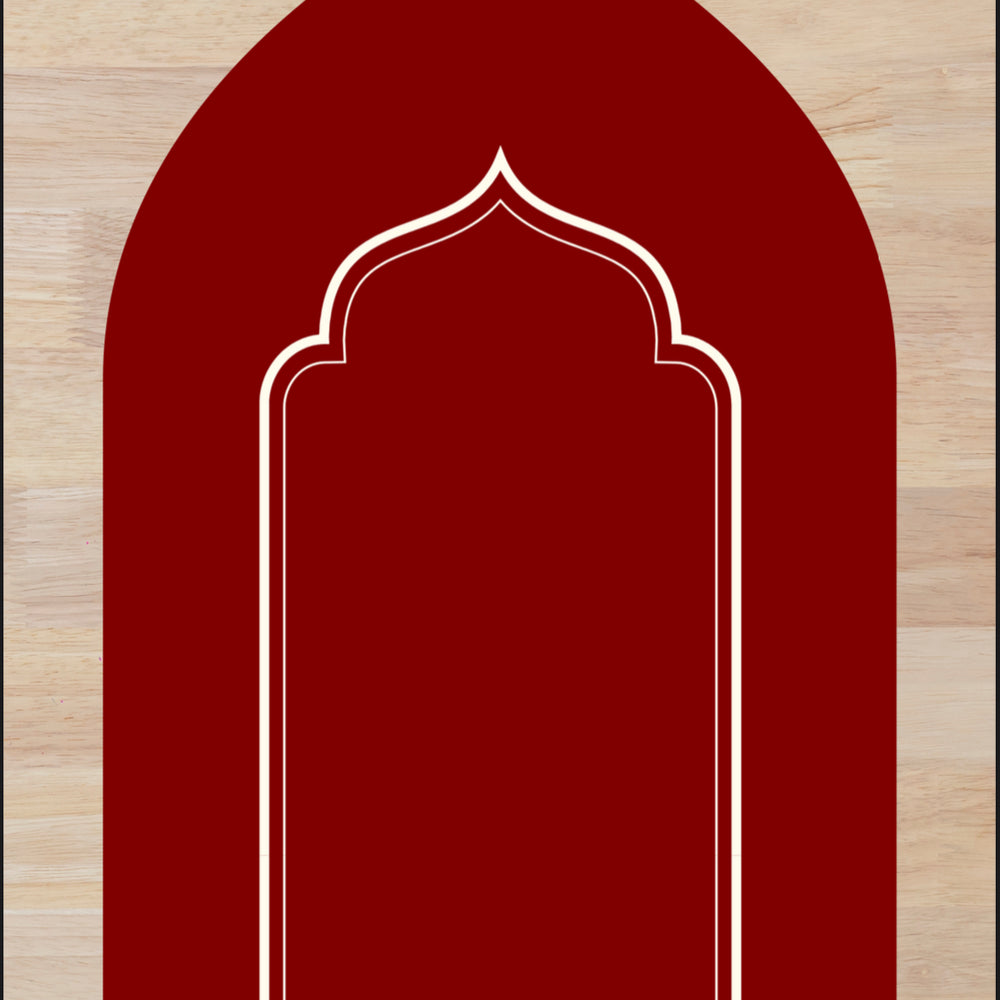 Padded Prayer Mat in Maroon