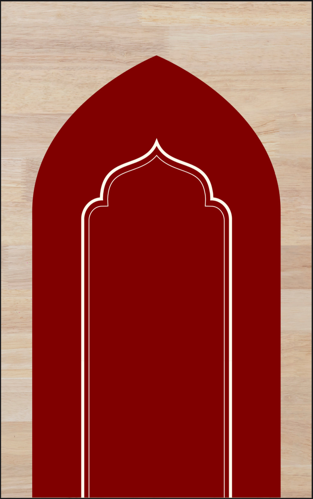 Padded Prayer Mat in Maroon